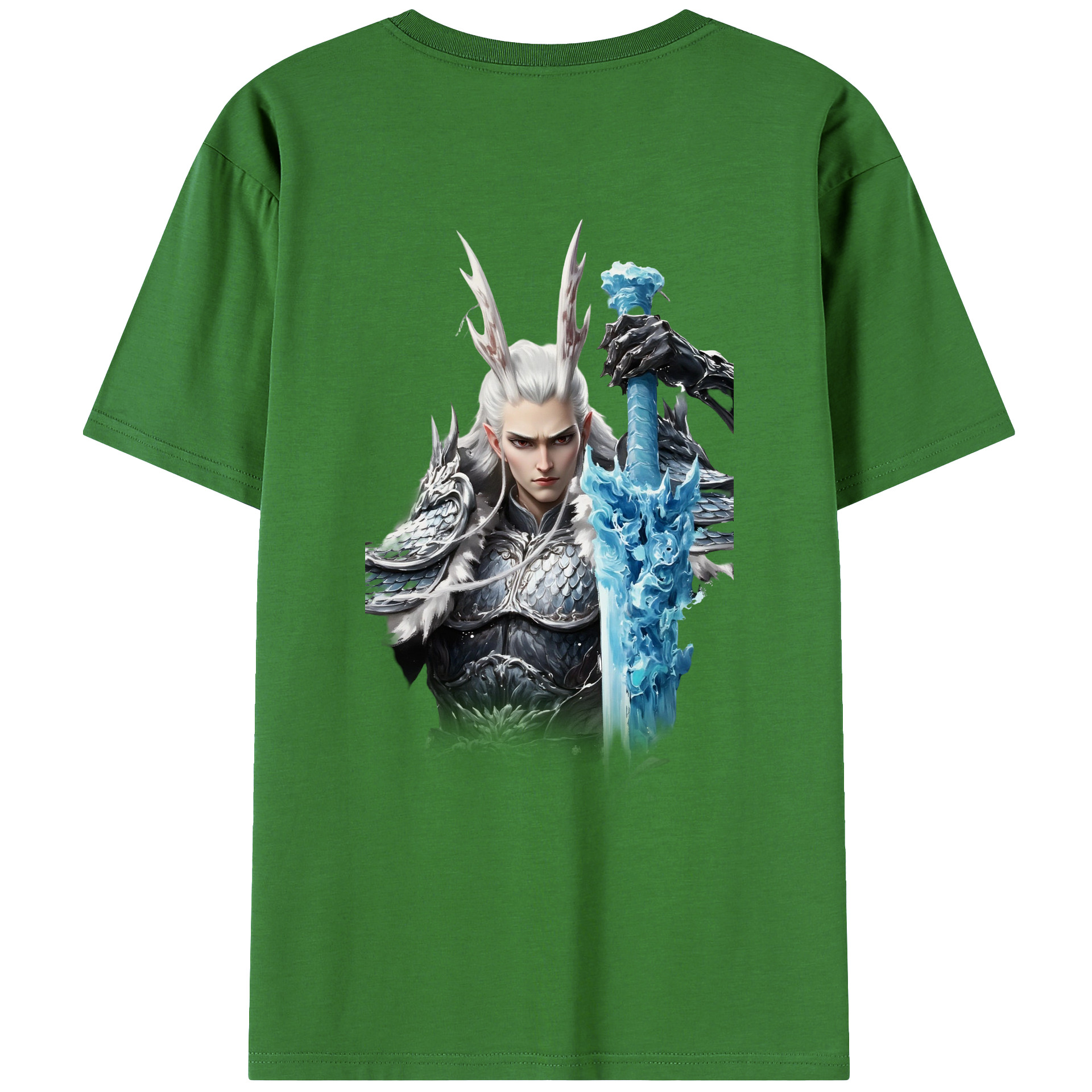 （画像用） Ne Zha 2 ナタ 魔童の大暴れ レディース半袖Tシャツ(バックプリント)